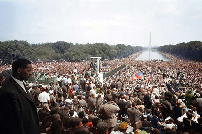 1963 civil rights photograph in taken in Washington DC by Warren Leffler.