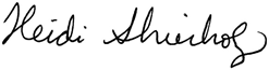 Heidi Shierholz signature