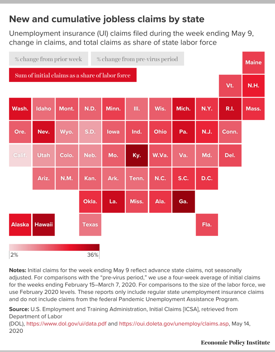 Six states saw increases in unemployment claims last week: Many workers ...