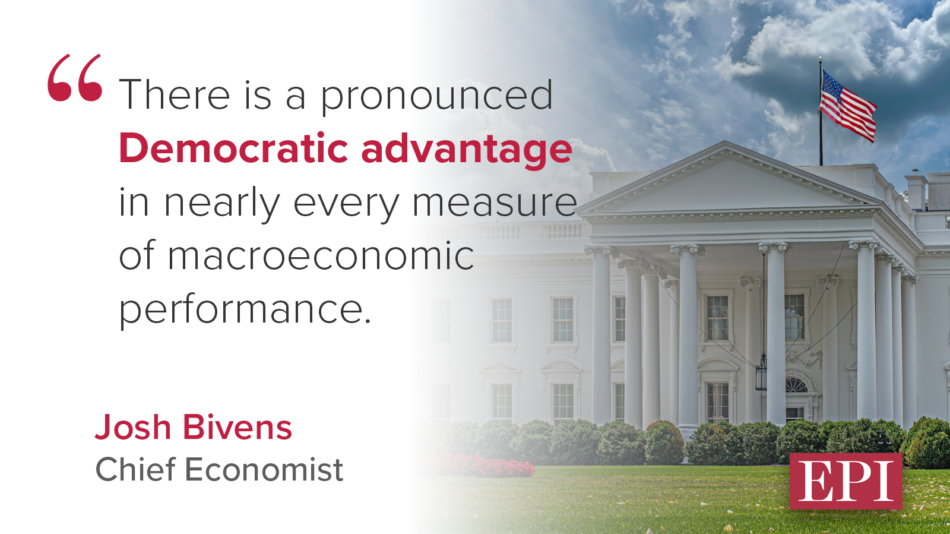 The economy performs better under Democratic administrations.